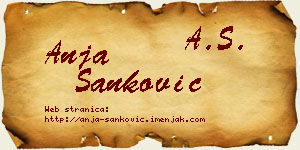 Anja Sanković vizit kartica